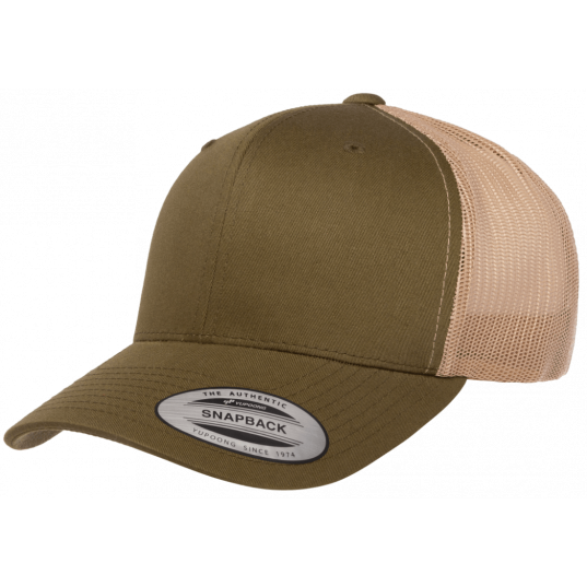 Кепка FlexFit 6606T Retro Trucker - Moss Green/Khaki Кепка FlexFit 6606T Retro Trucker - Moss Green/Khaki